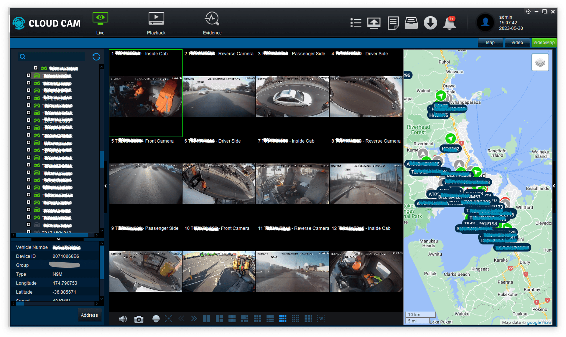 CloudCam Fleet Platform — Live View
